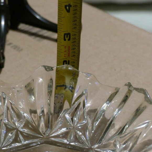 Vintage Federal Clear Glass Fruit Dish/Bowl - Pioneer Pattern w/ Ruffle Edge - Picture 12 of 15